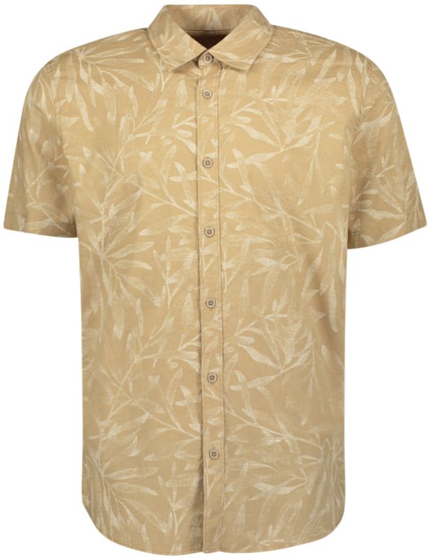 Hemd Herren Kurzarm Blätter