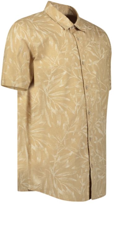 Hemd Herren Kurzarm Blätter