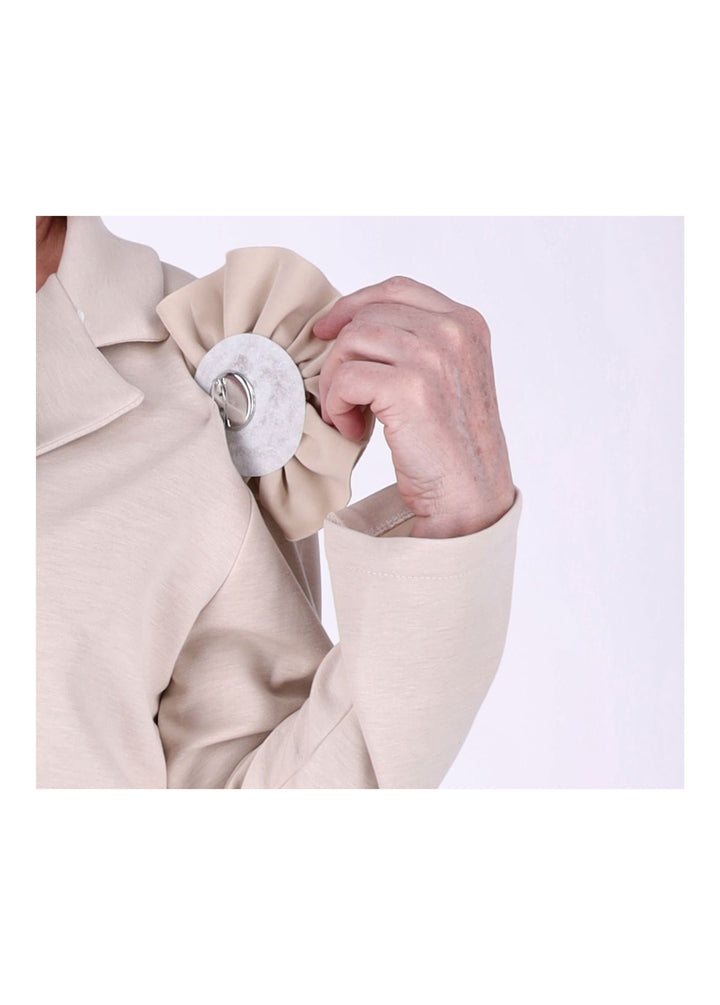 Blazer Damen Ansteckblüte