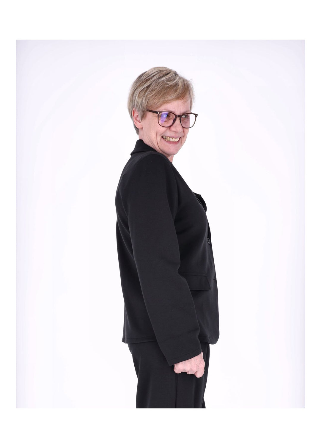 Blazer Damen Ansteckblüte