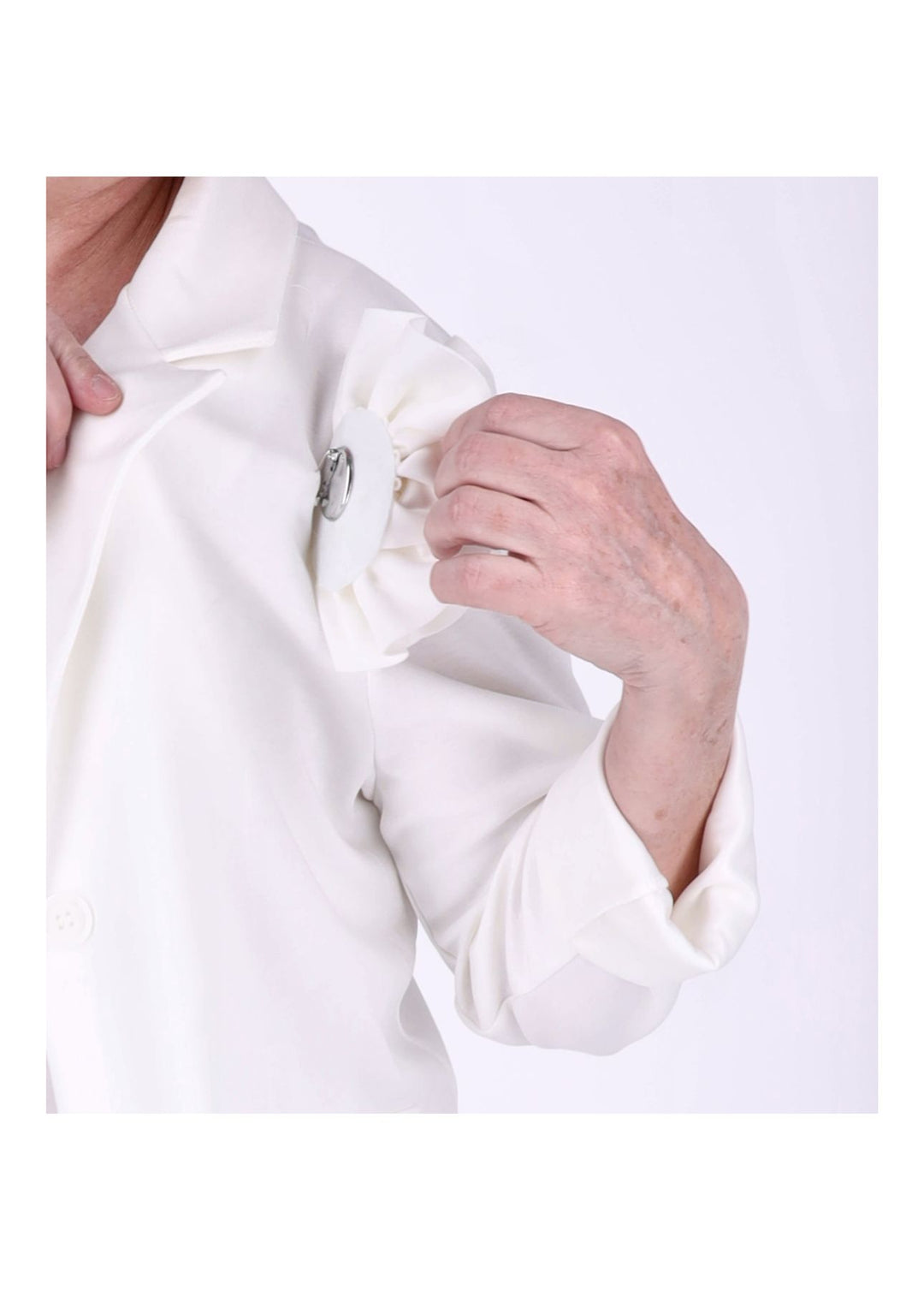 Blazer Damen Ansteckblüte