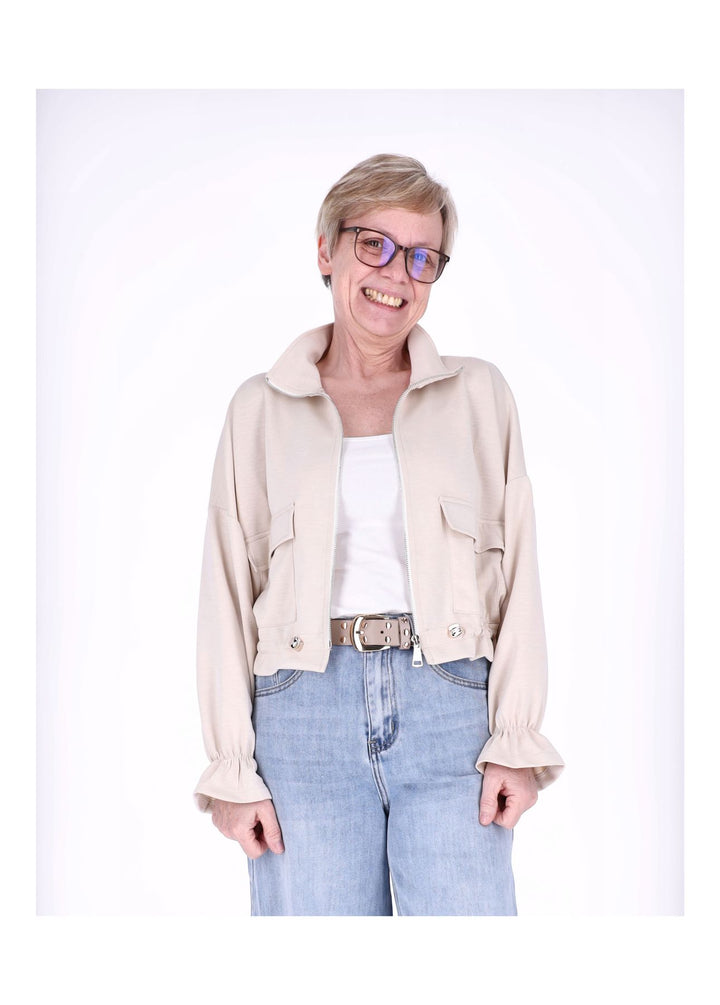 Splash of Color Sweatjacke Damen kurz