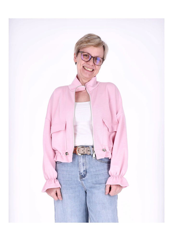 Splash of Color Sweatjacke Damen kurz