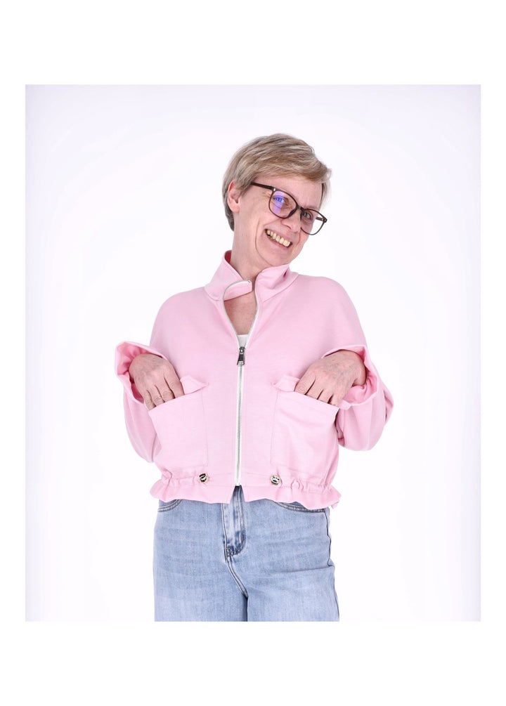 Splash of Color Sweatjacke Damen kurz