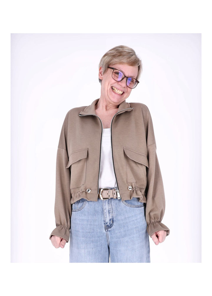Splash of Color Sweatjacke Damen kurz
