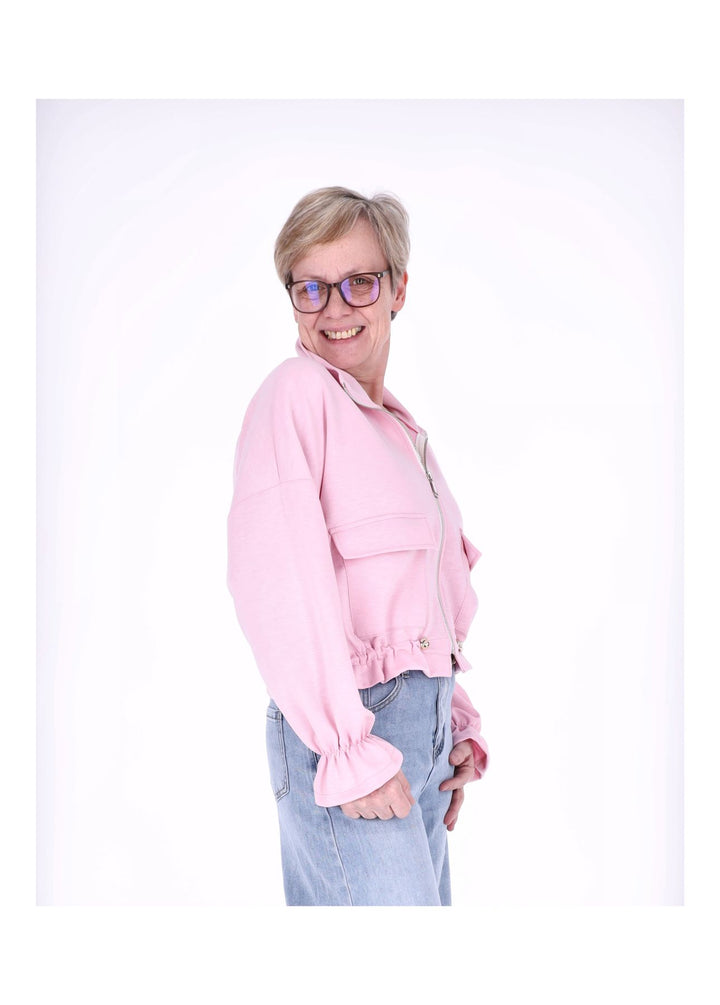 Splash of Color Sweatjacke Damen kurz