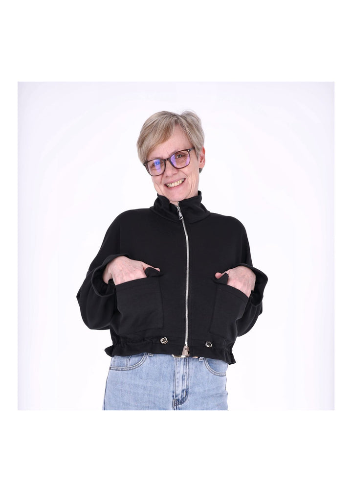 Splash of Color Sweatjacke Damen kurz
