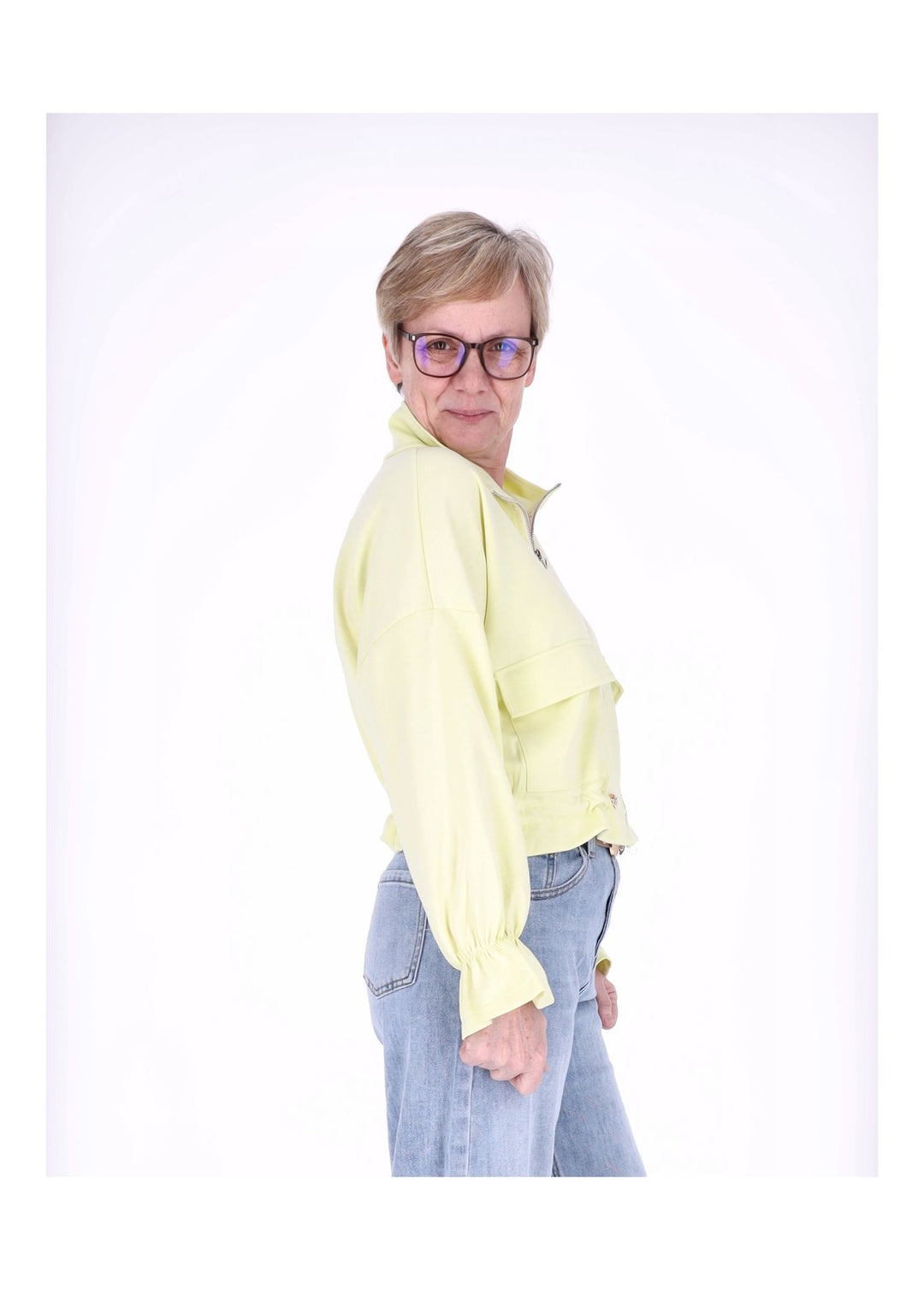 Splash of Color Sweatjacke Damen kurz