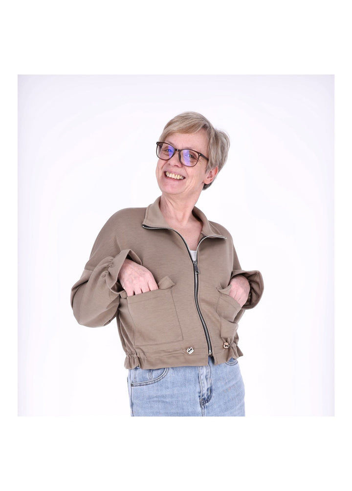 Splash of Color Sweatjacke Damen kurz