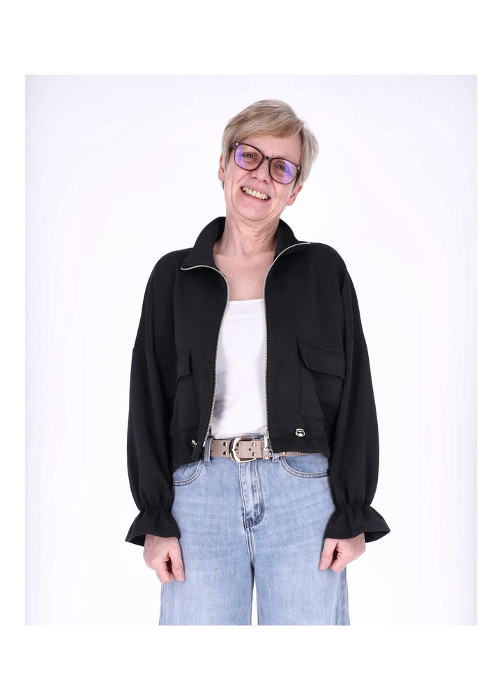 Splash of Color Sweatjacke Damen kurz