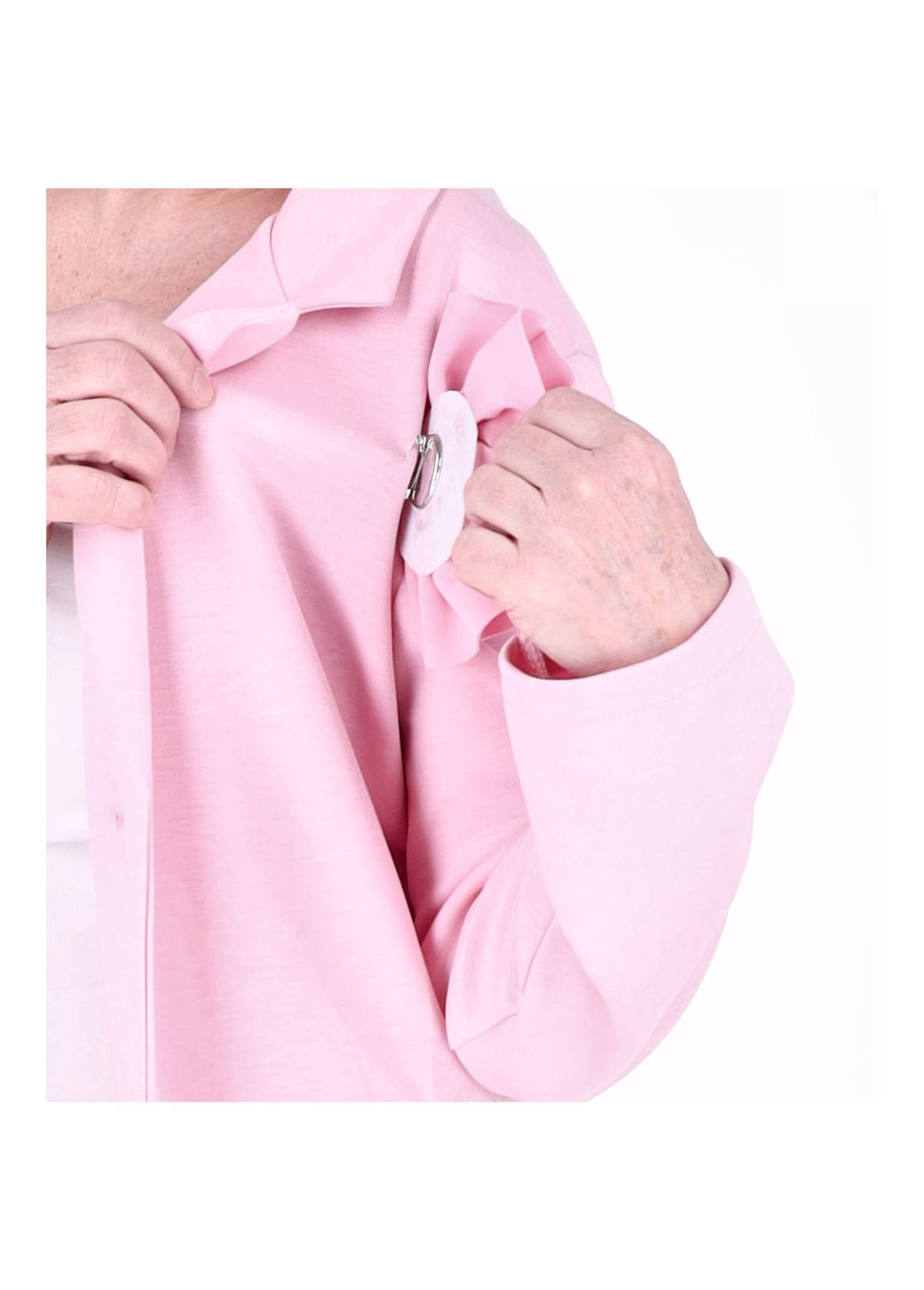 Blazer Damen Ansteckblüte