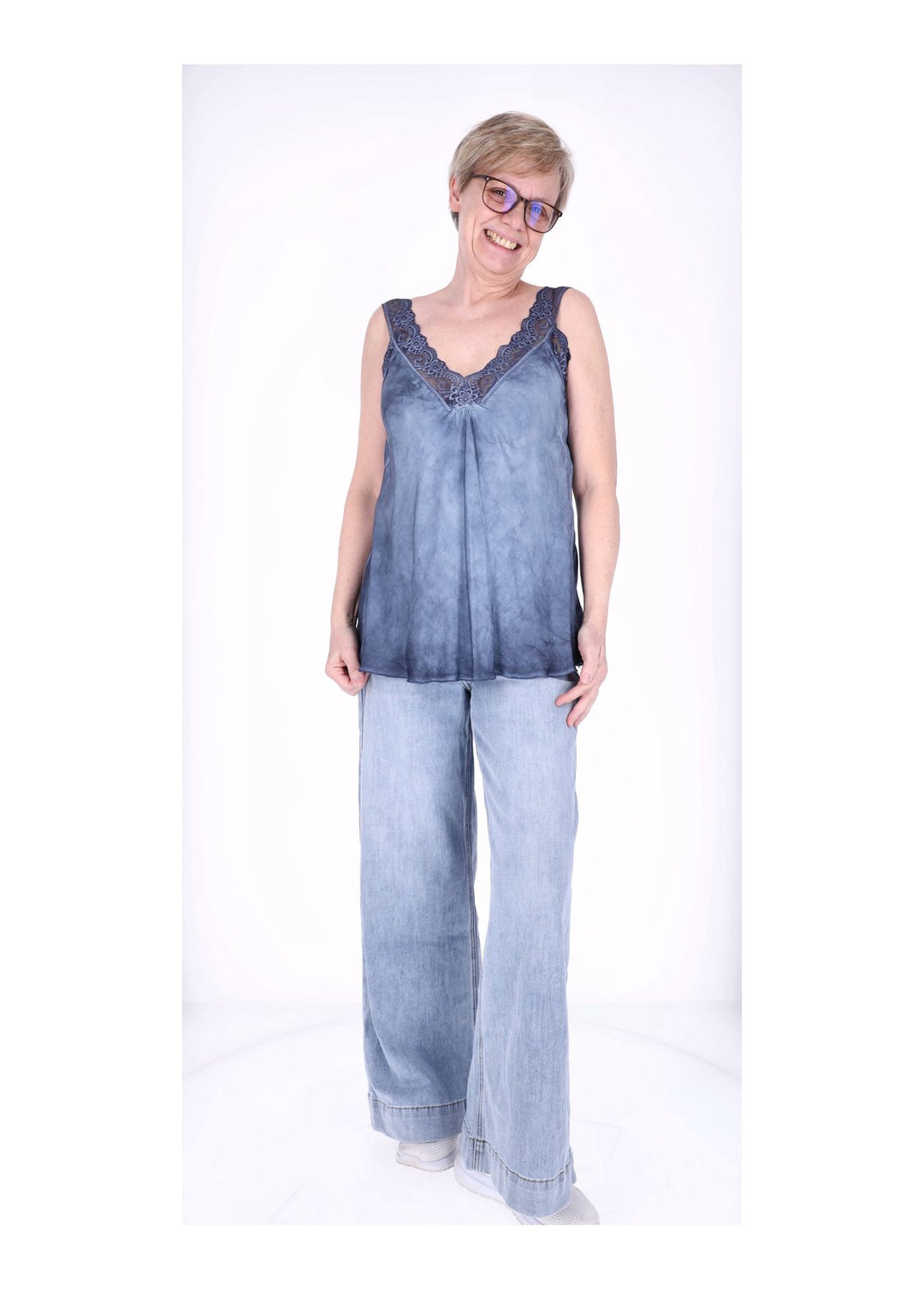 Splash of Color Damen-Top Viskose