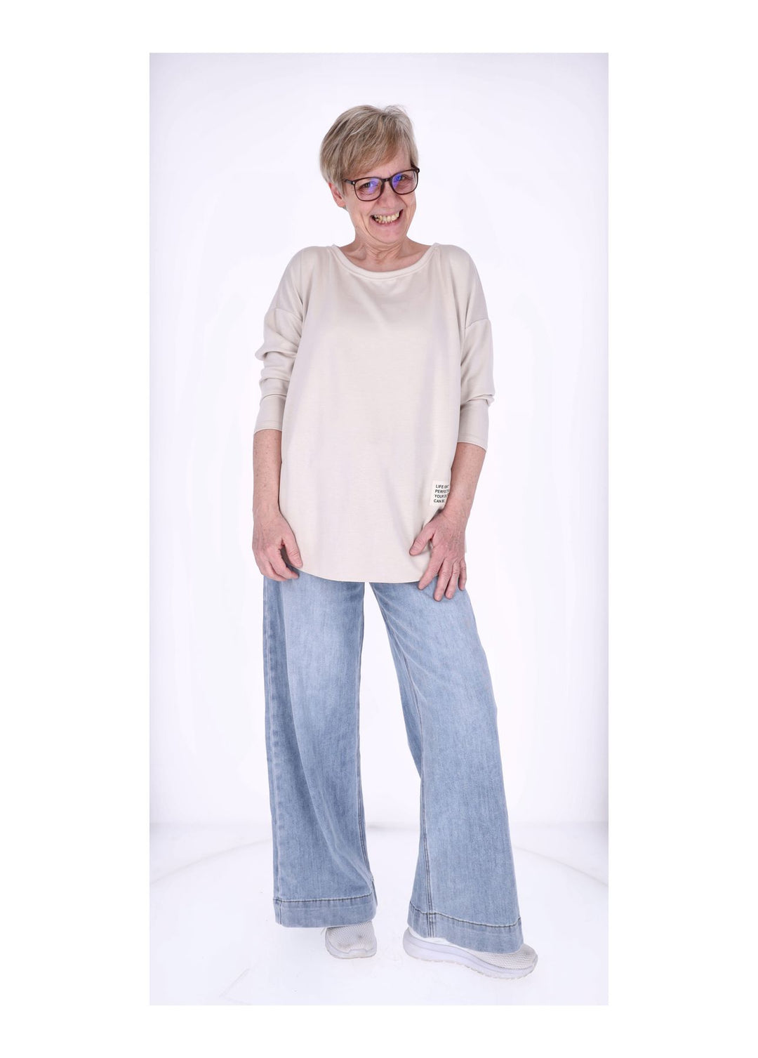 Longshirt Damen Oversized