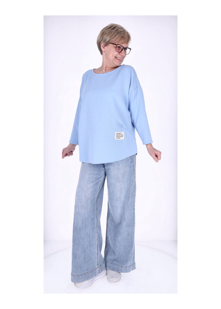 Splash of Color Longshirt Damen Oversized