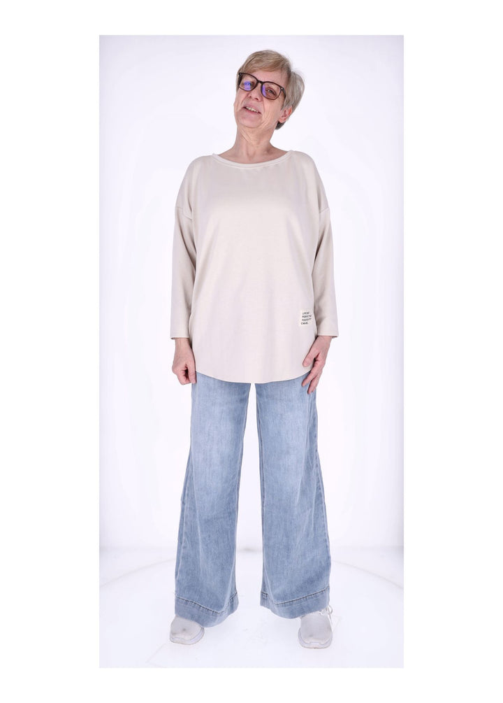 Splash of Color Longshirt Damen Oversized