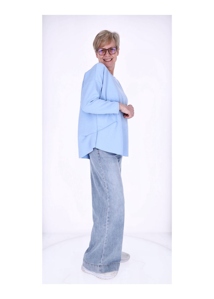Splash of Color Longshirt Damen Oversized
