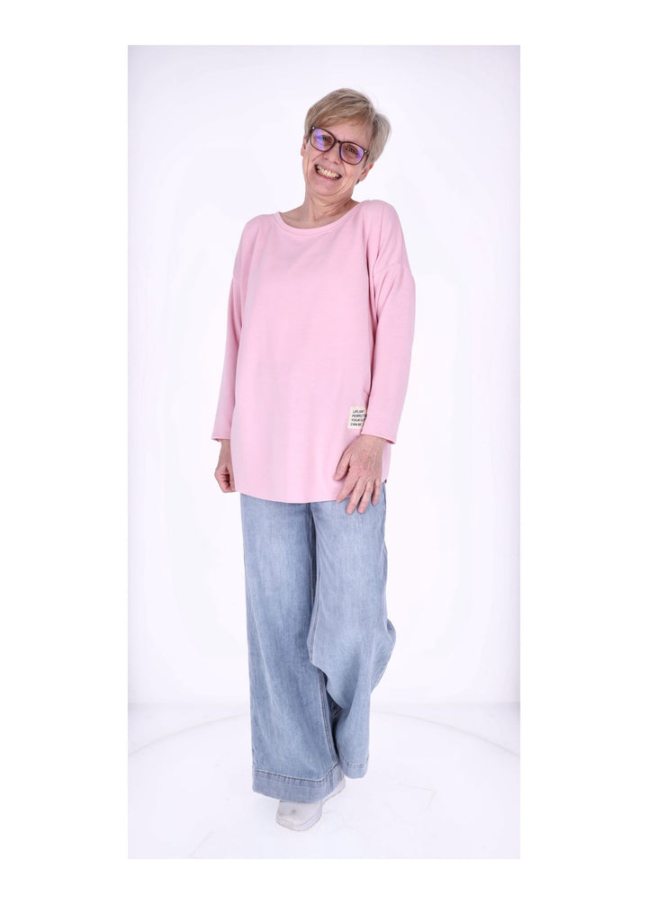 Splash of Color Longshirt Damen Oversized