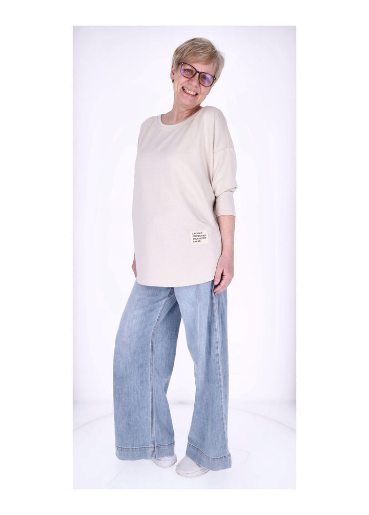 Splash of Color Longshirt Damen Oversized