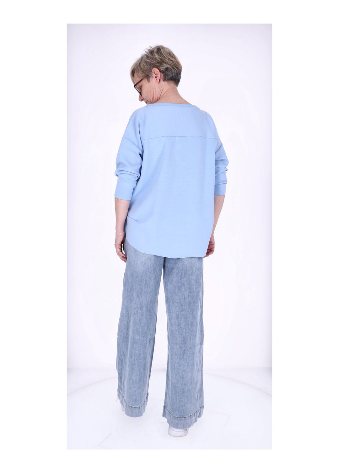 Splash of Color Longshirt Damen Oversized
