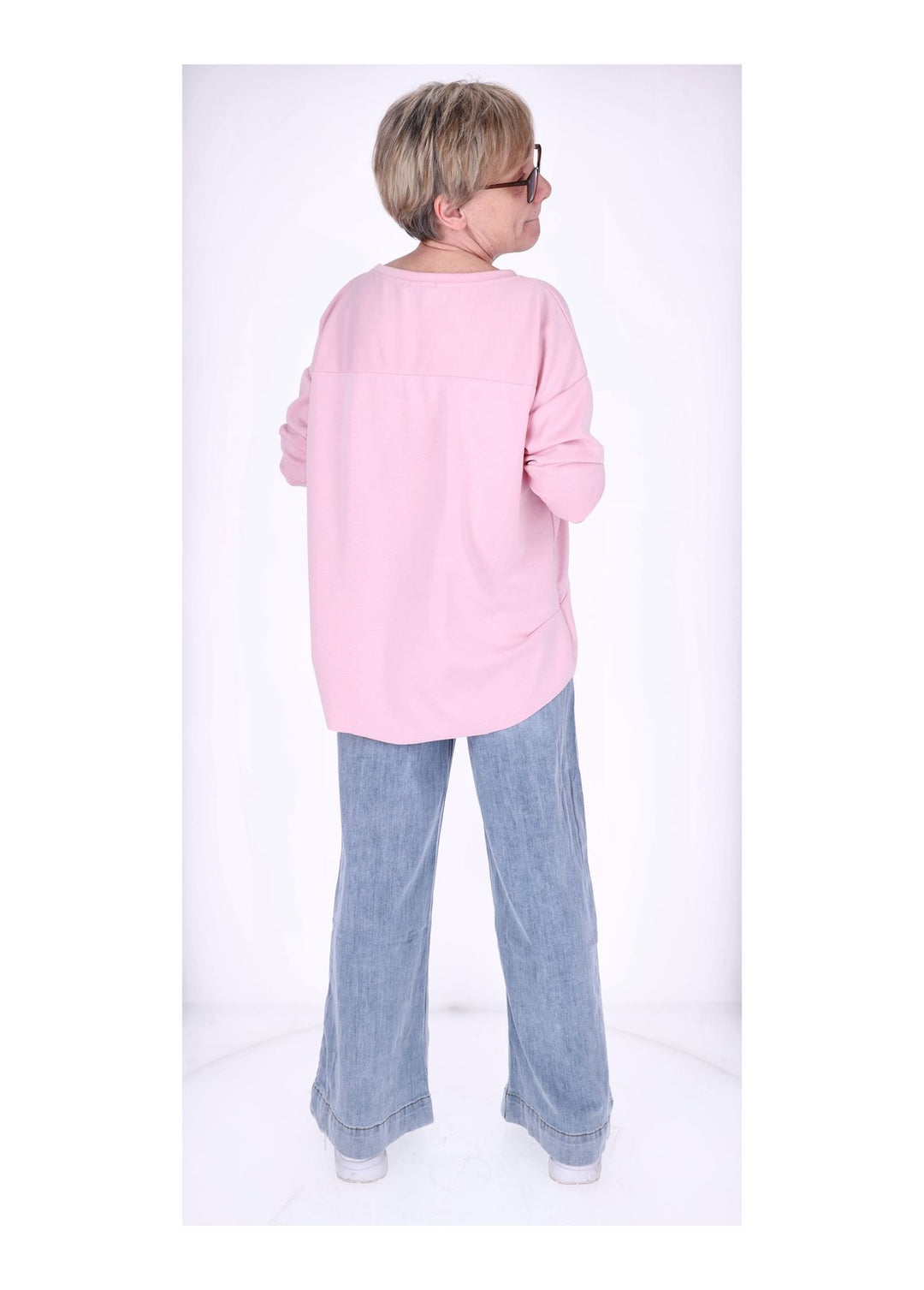 Splash of Color Longshirt Damen Oversized