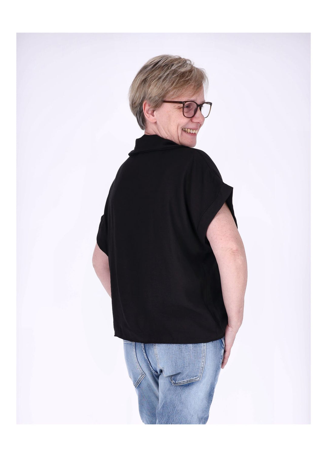 Splash of Color Damen T-Shirt Hemdkragen