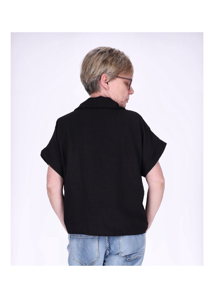 Splash of Color Damen T-Shirt Hemdkragen