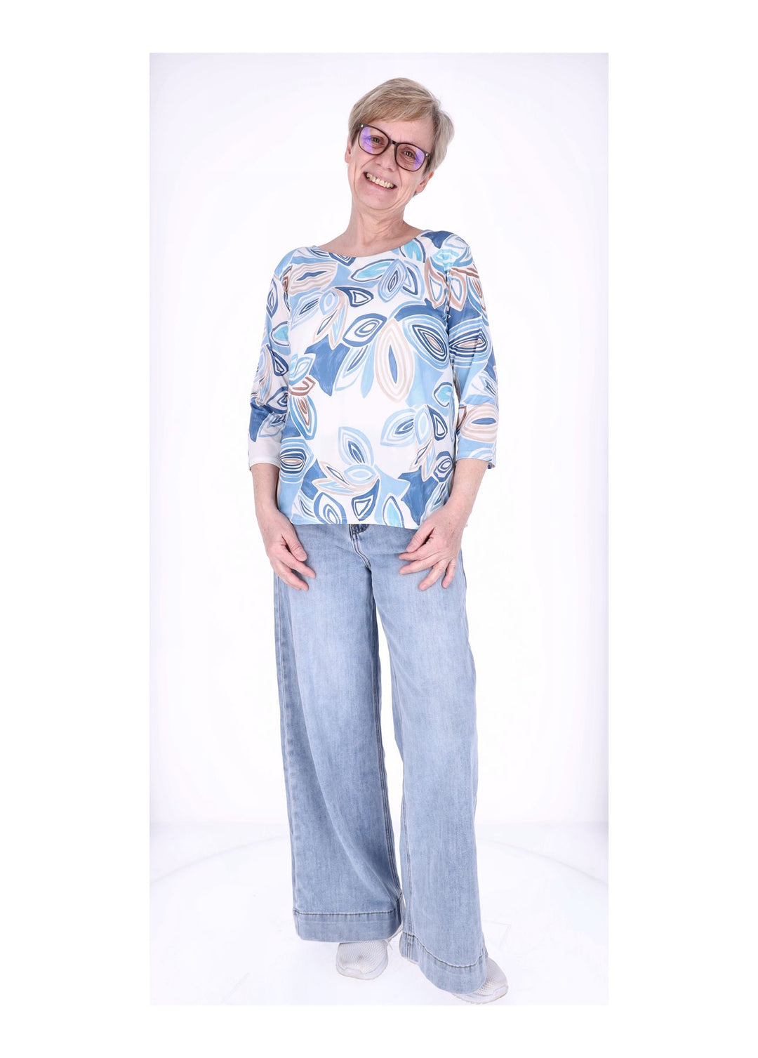 Shirt Damen 3/4 Arm AOP