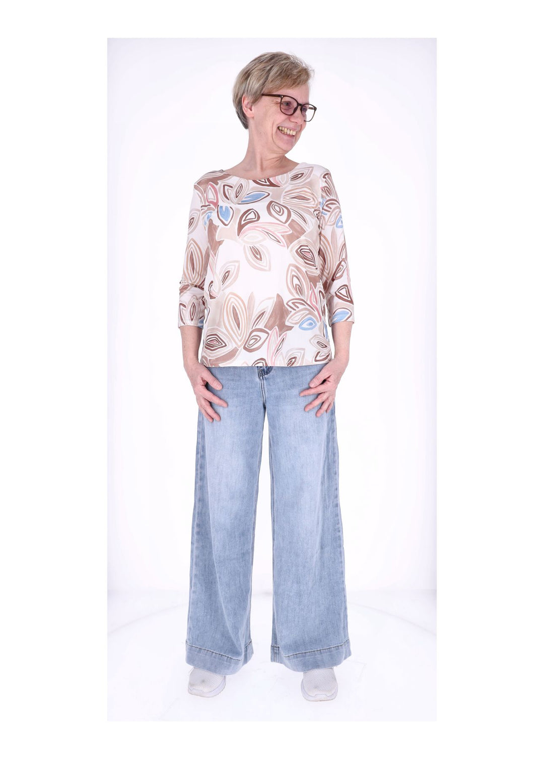 Shirt Damen 3/4 Arm AOP