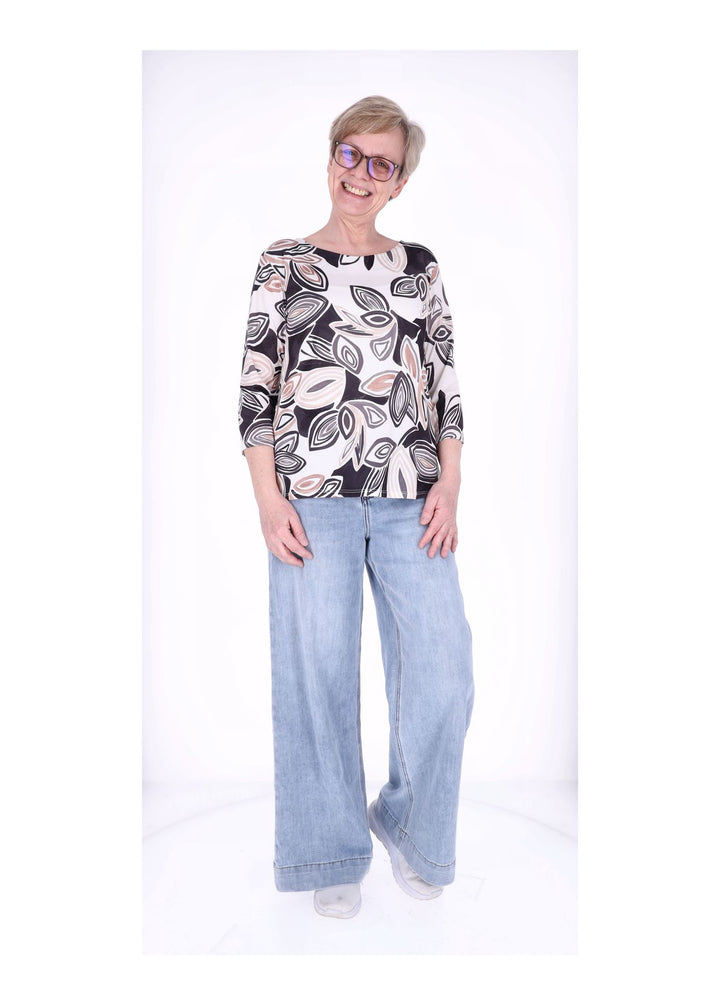 Shirt Damen 3/4 Arm AOP