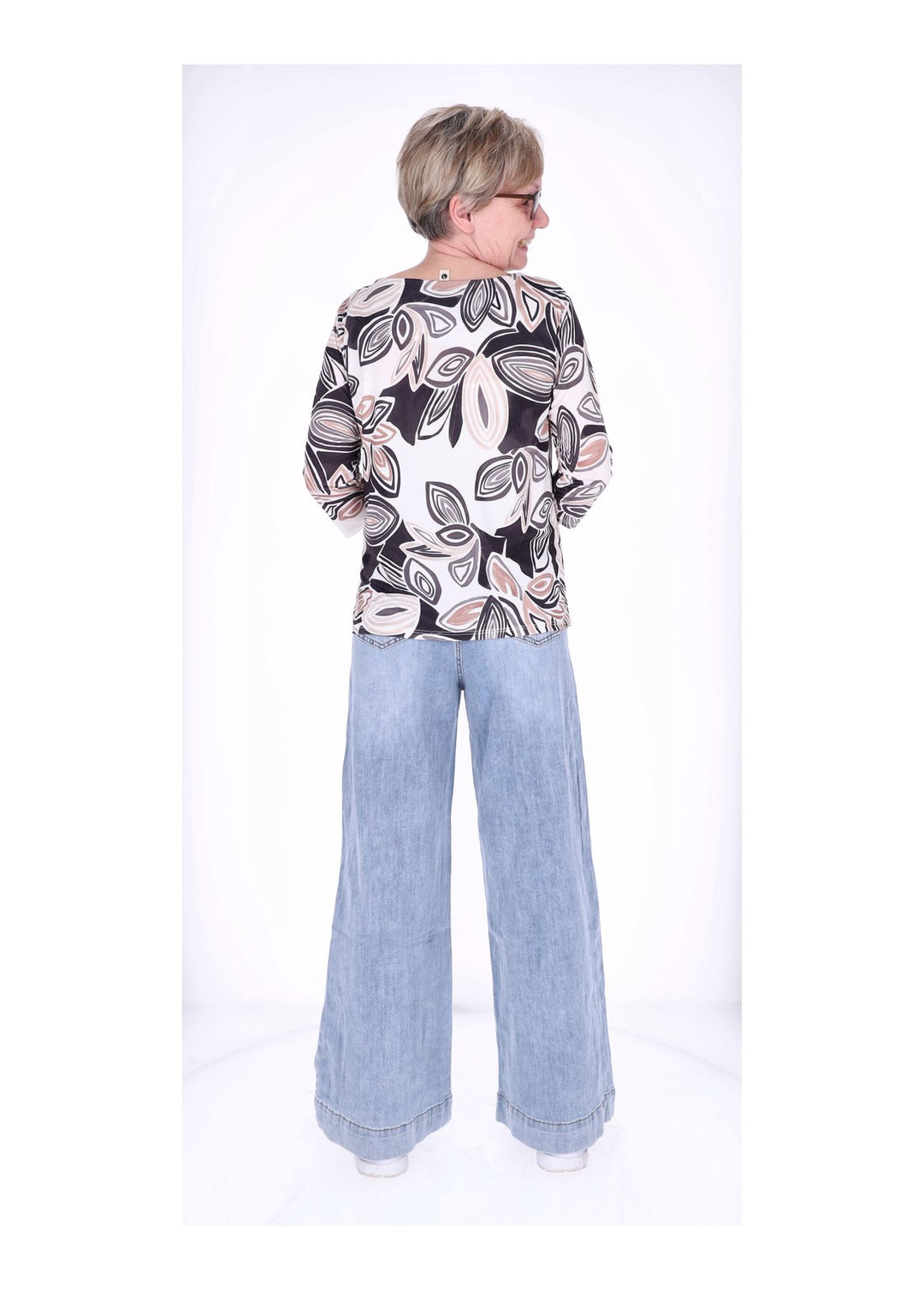 Shirt Damen 3/4 Arm AOP