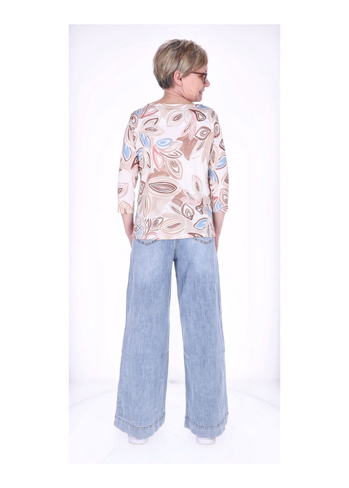 Shirt Damen 3/4 Arm AOP