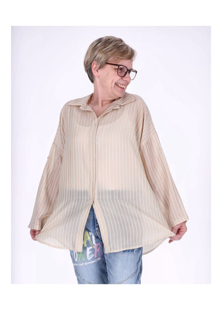 Bluse Damen Nadelstreifen