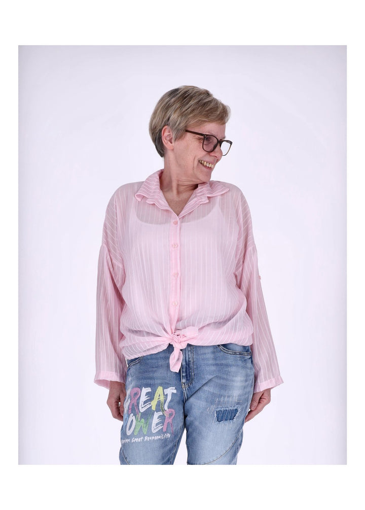 Bluse Damen Nadelstreifen