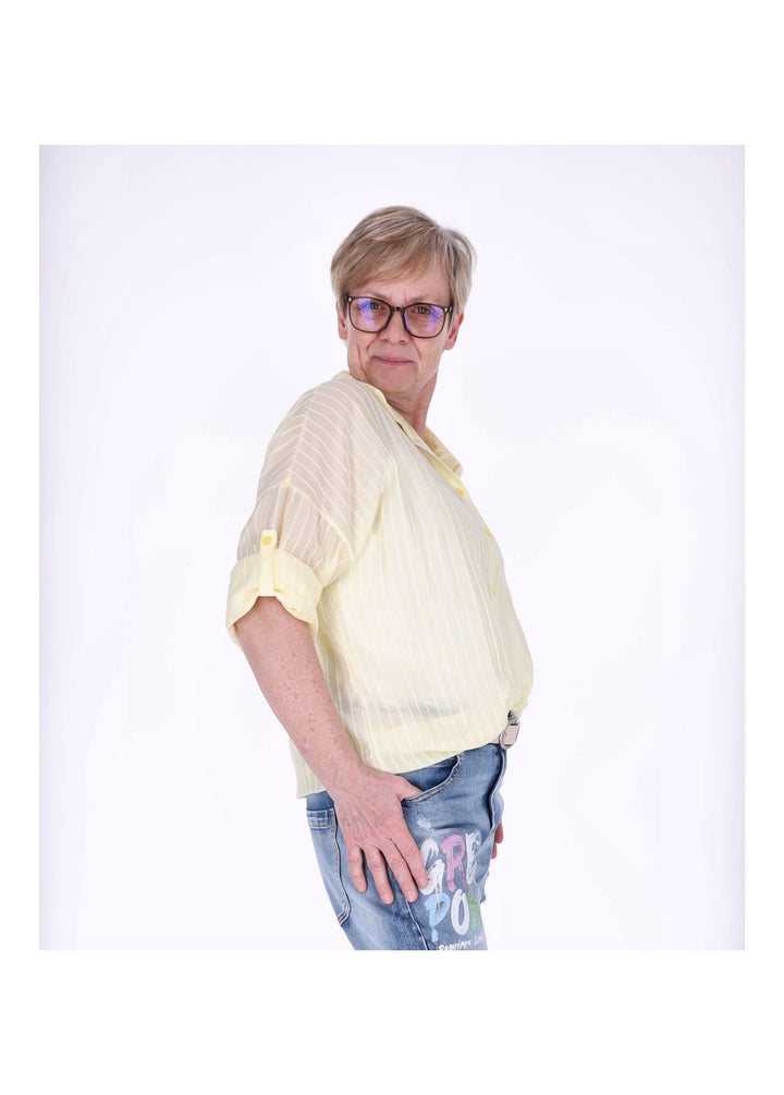 Bluse Damen Nadelstreifen