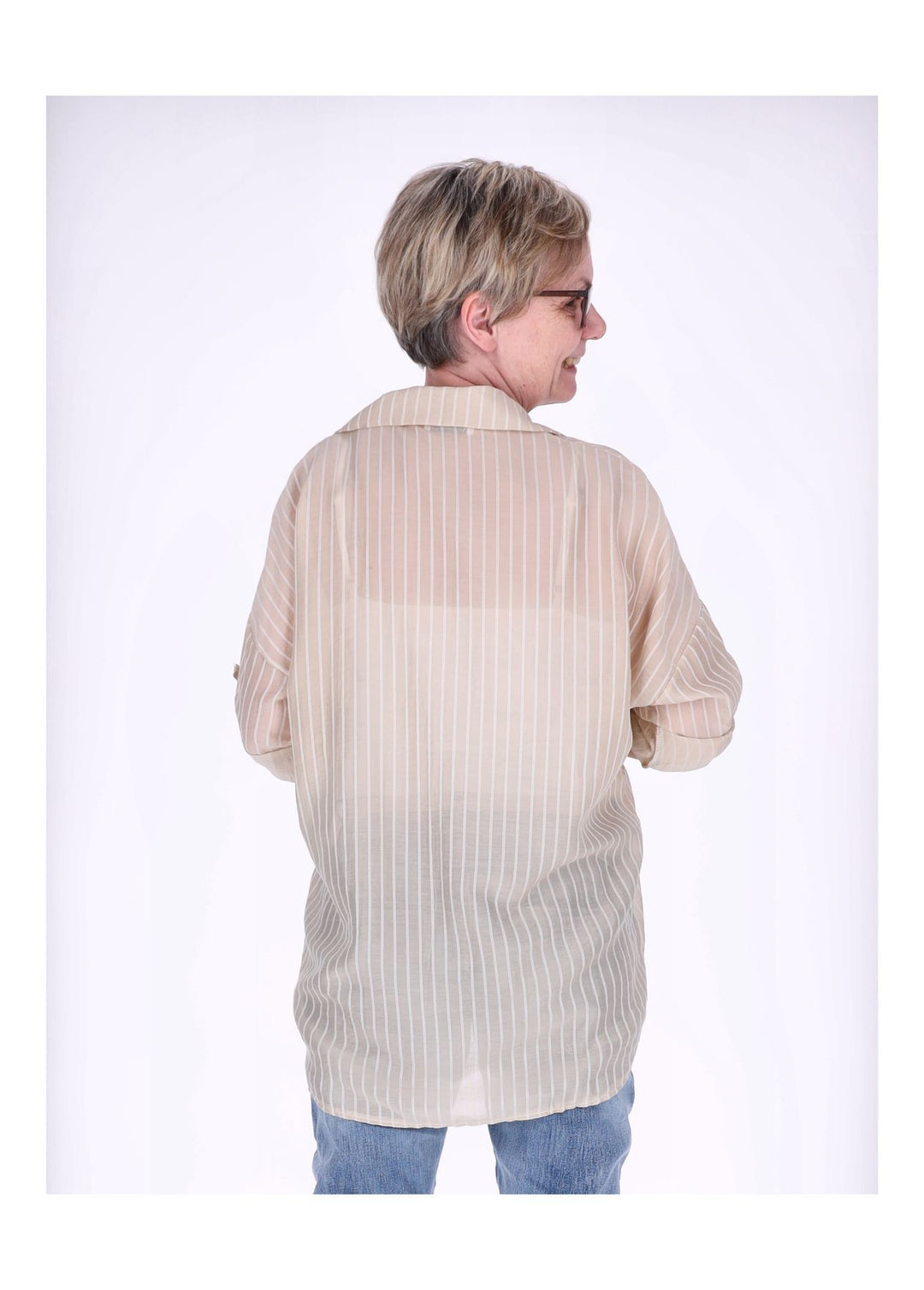 Bluse Damen Nadelstreifen