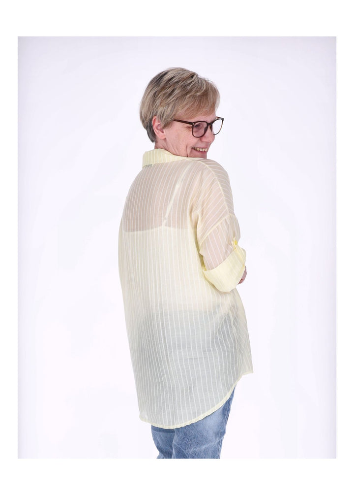 Bluse Damen Nadelstreifen