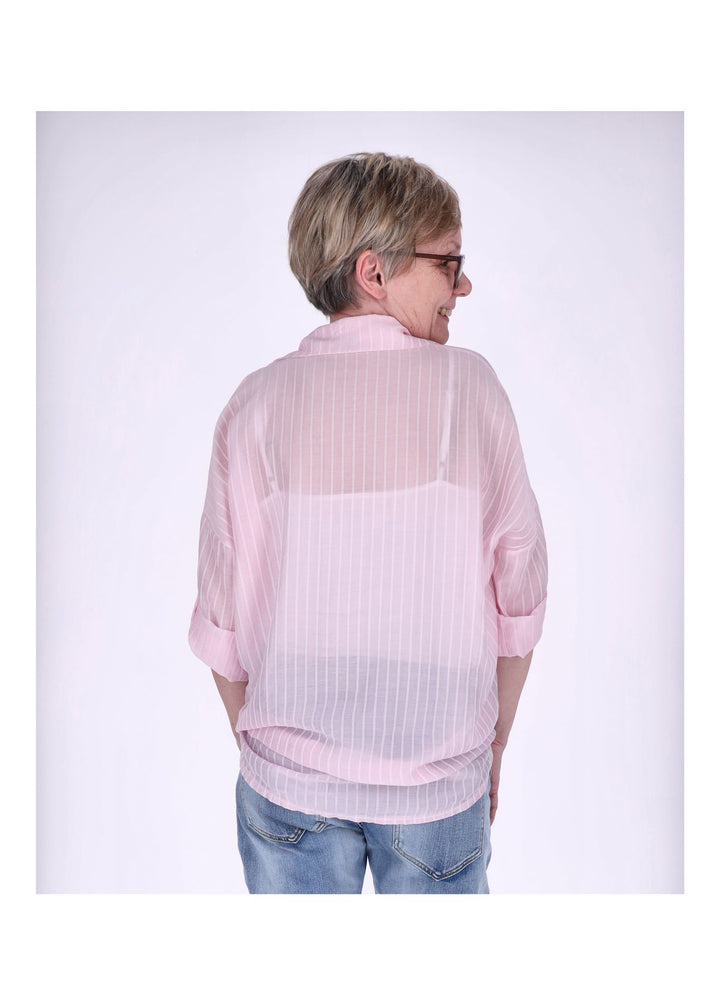 Bluse Damen Nadelstreifen