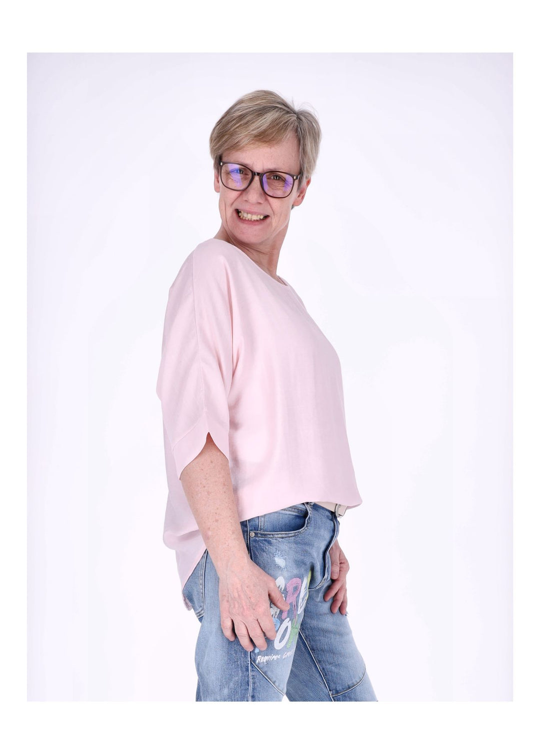 Splash of Color Raglan Oversized T-Shirt
