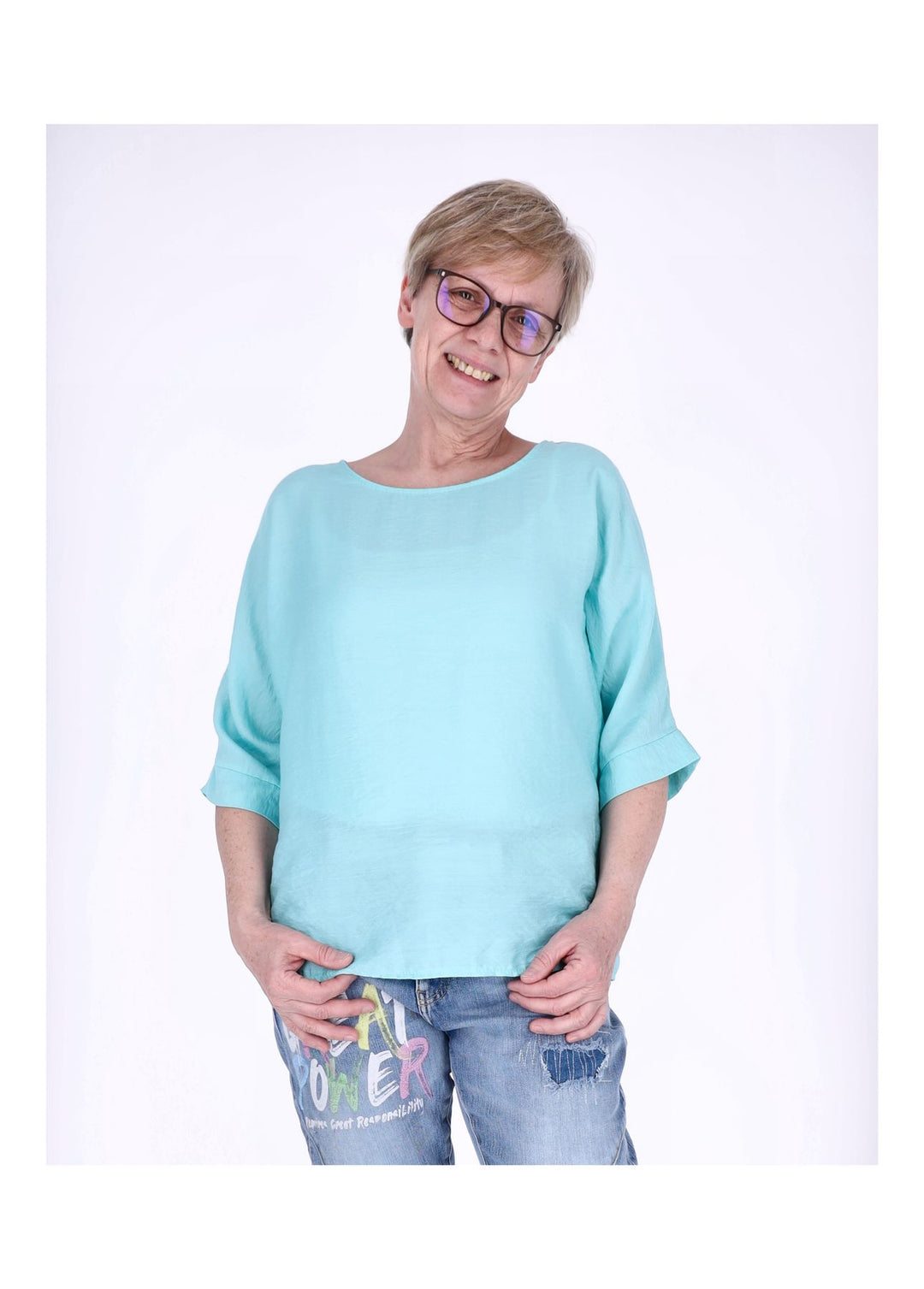 Splash of Color Raglan Oversized T-Shirt