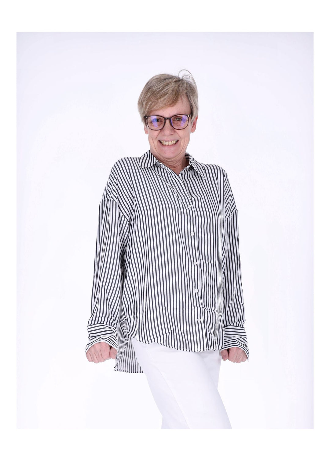 ONLOREGON BARI L/S STRIPE SHIRT WVN