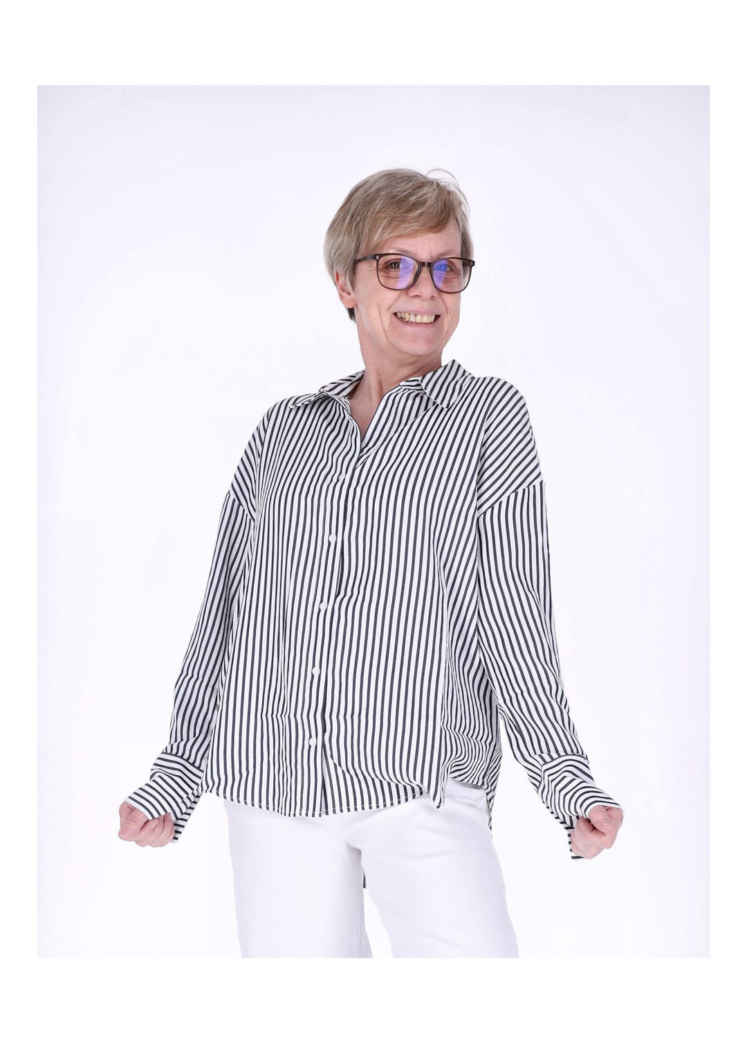 ONLOREGON BARI L/S STRIPE SHIRT WVN