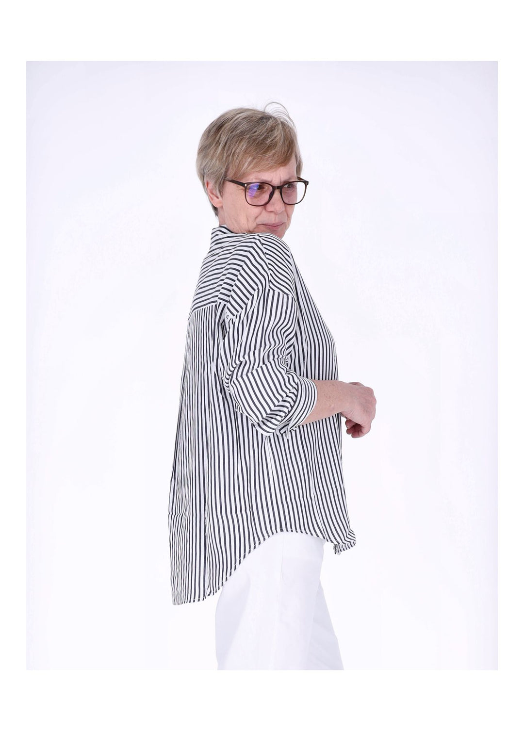 ONLOREGON BARI L/S STRIPE SHIRT WVN