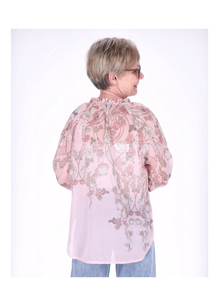 Carmen Blusenshirt Damen Blumen