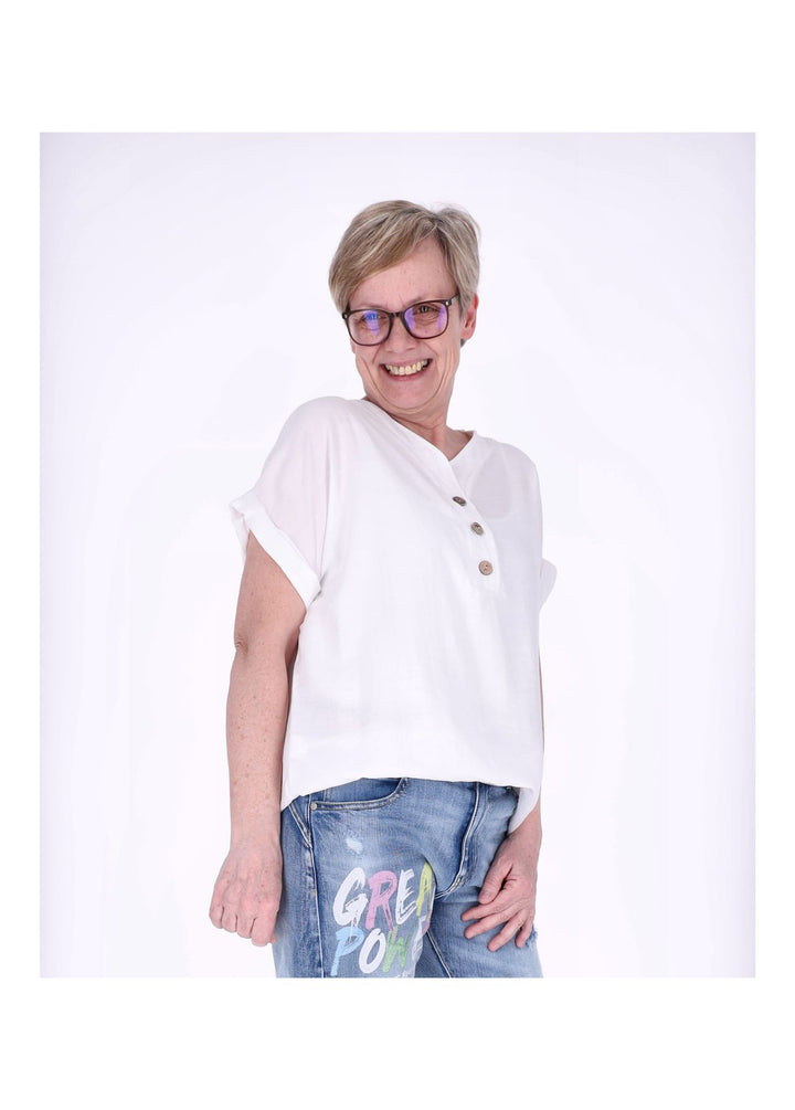 Splash of Color Damen T-Shirt V-Ausschnitt
