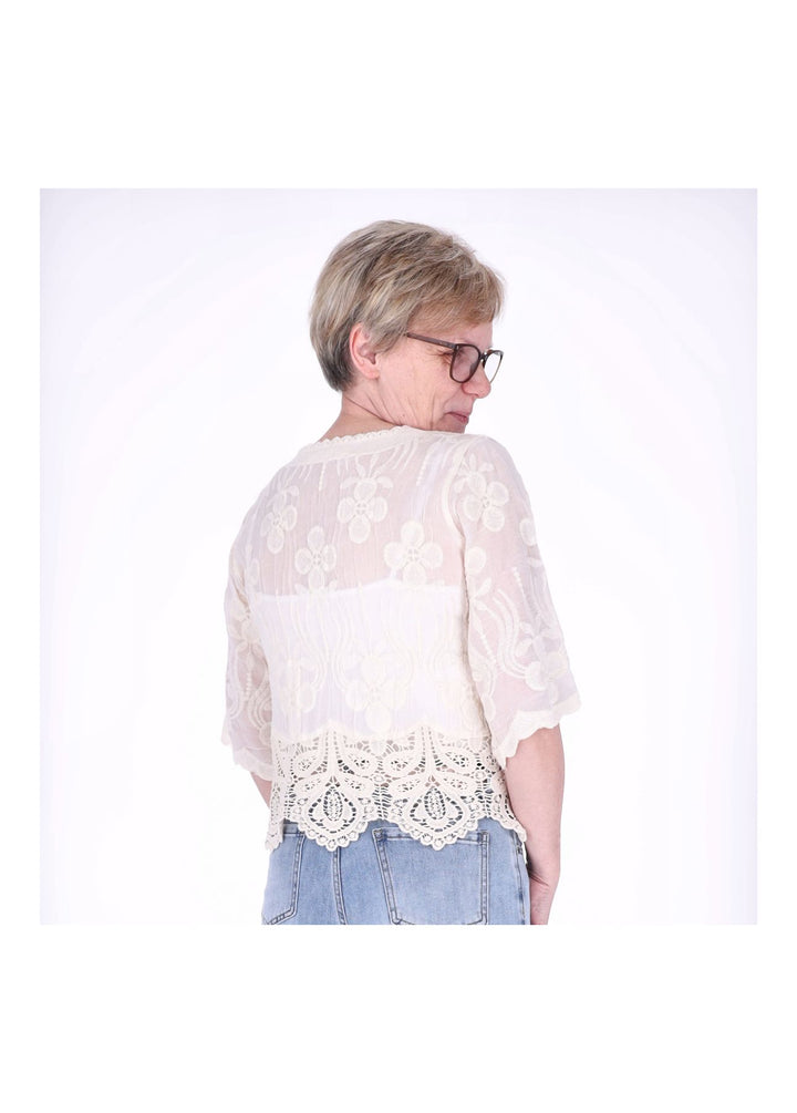 Strickjacke Damen BOHO 3/4 Arm