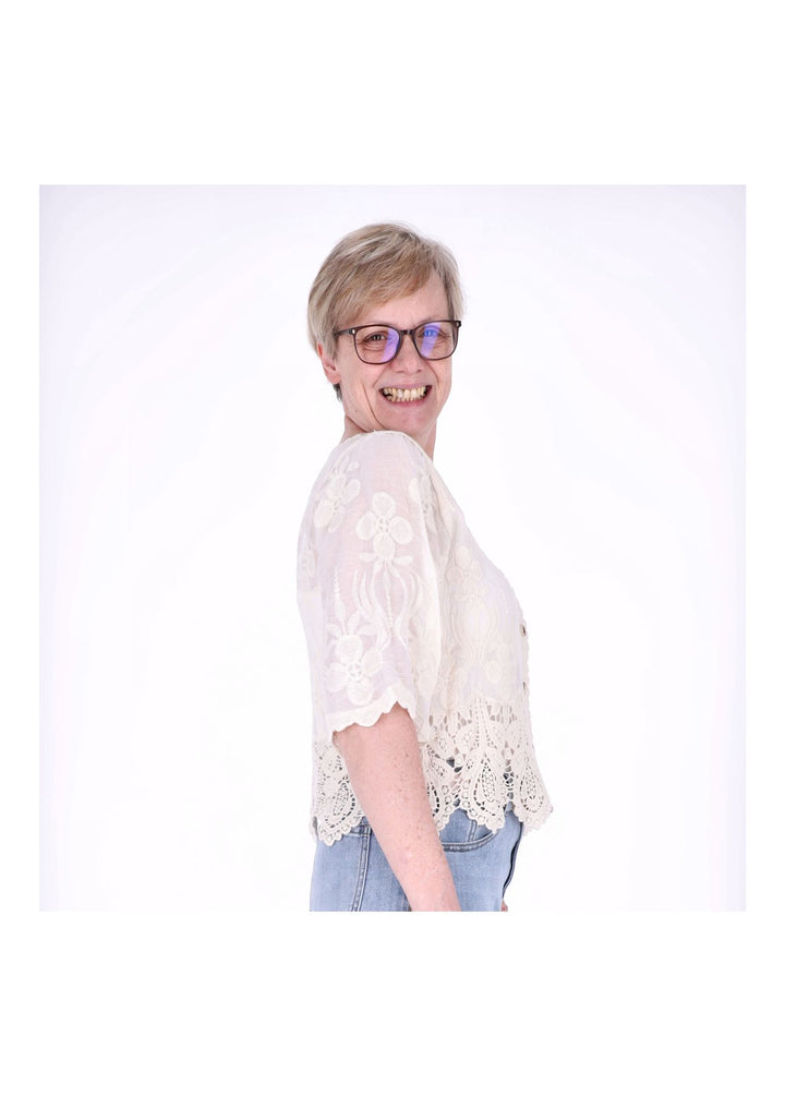 Strickjacke Damen BOHO 3/4 Arm