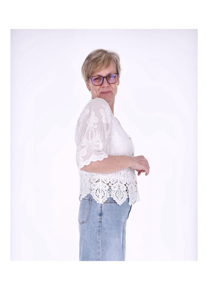 Strickjacke Damen BOHO 3/4 Arm