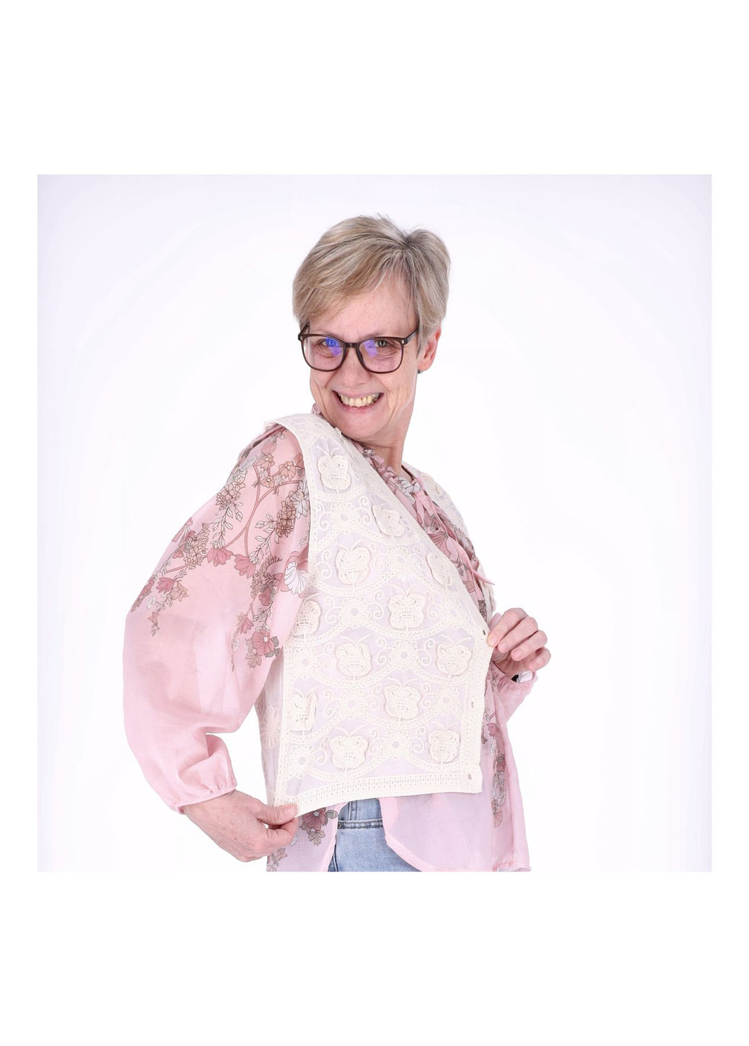 Splash of Color Damen Weste BOHO