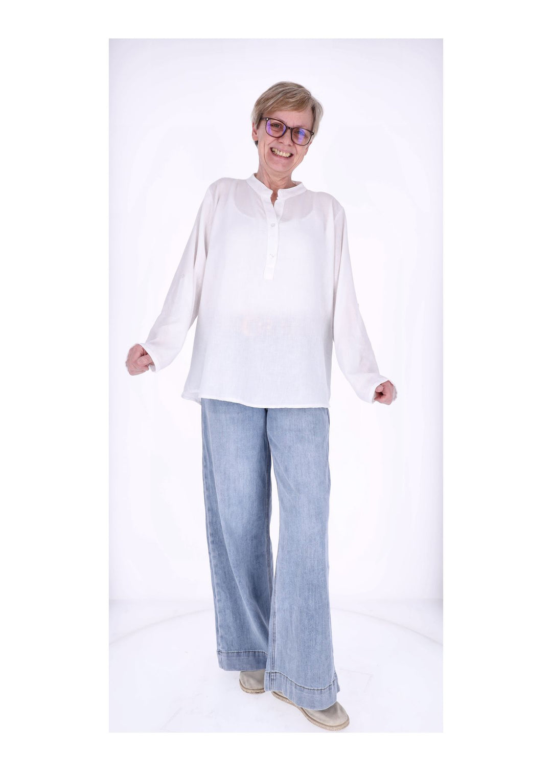 Splash of Color Blusenshirt Damen Viskose