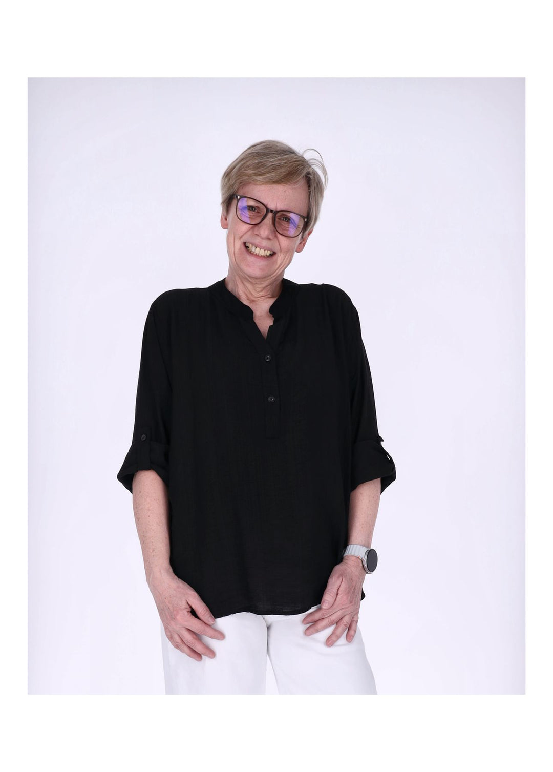 Splash of Color Blusenshirt Damen Viskose
